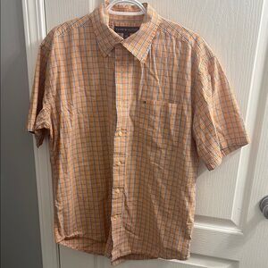 Tommy Hilfiger Men's Orange Plaid Shirt